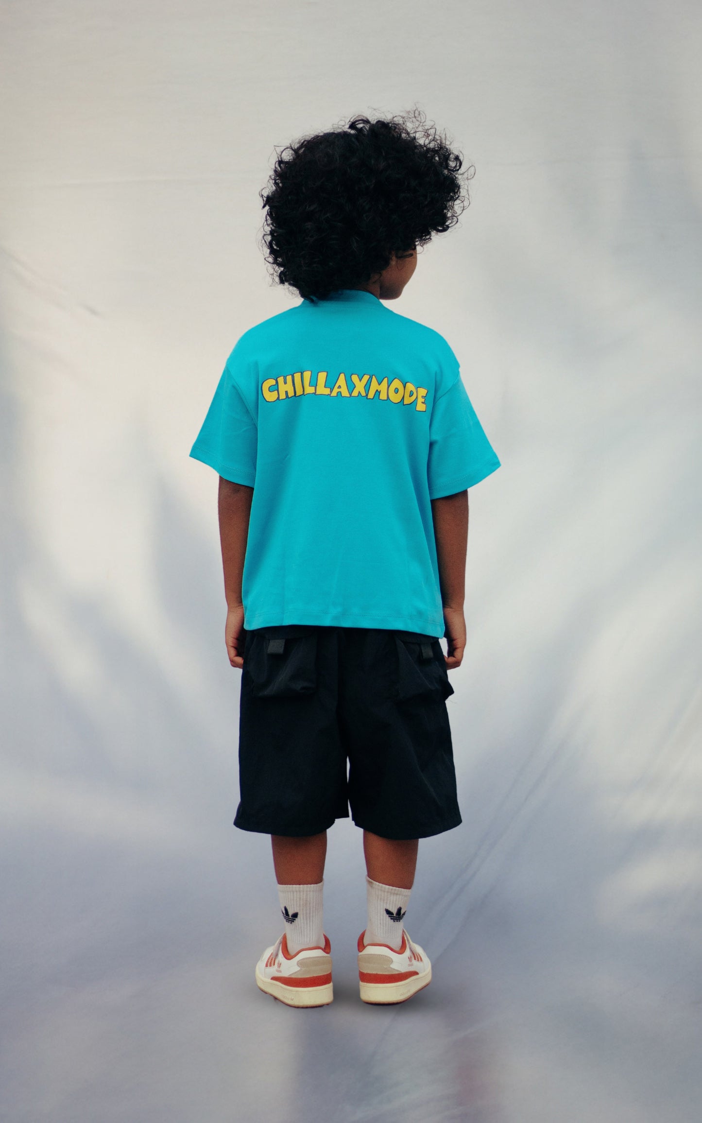 Chillaxmode Tee – Kids Unisex Loose Fit | Blue