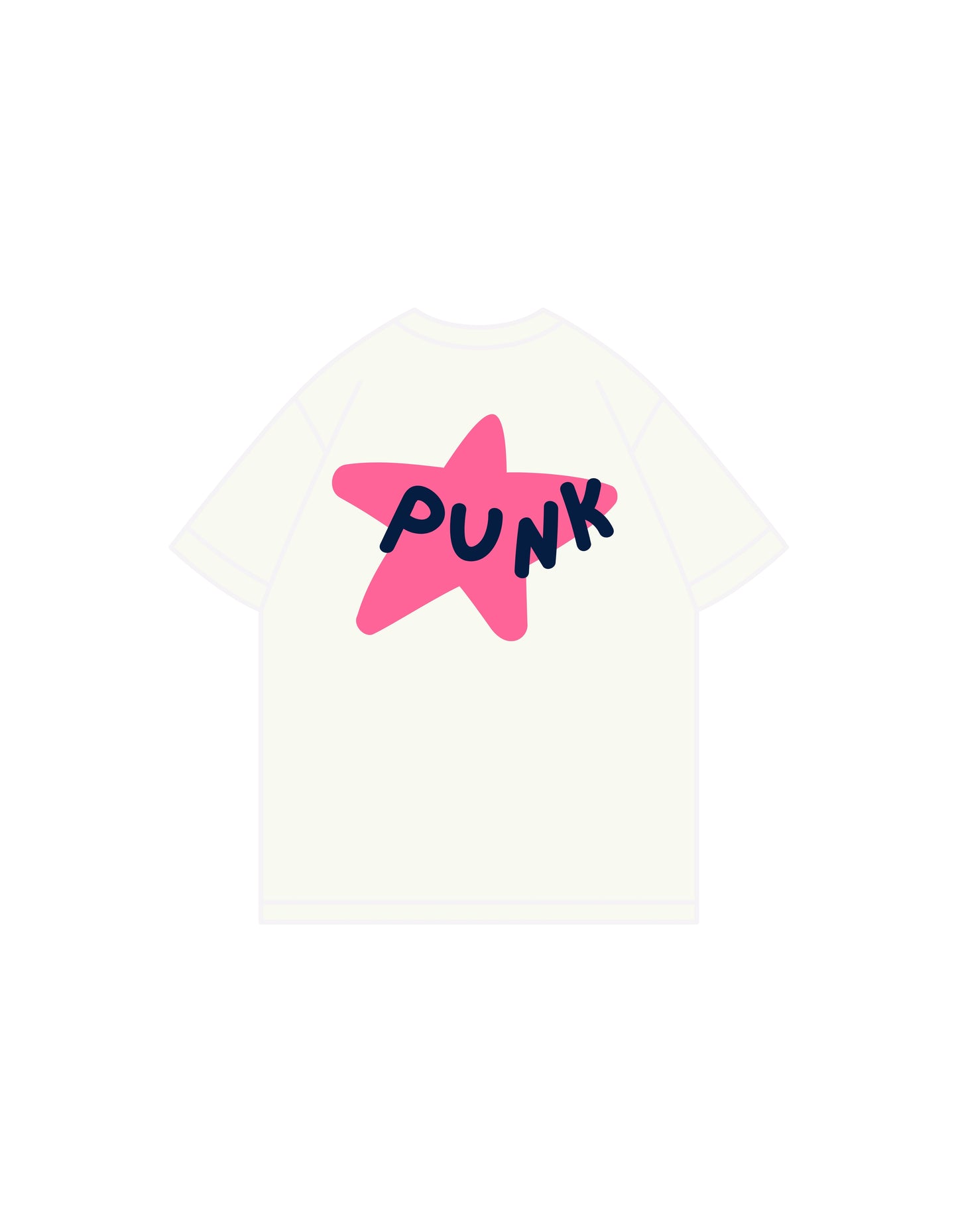 No Rules Punk Tee – Kids Unisex Loose Fit | Off White