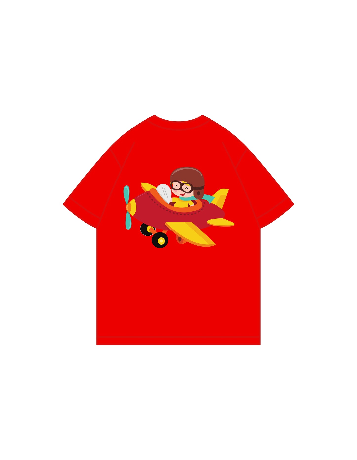 Lil Explorer Tee – Kids Unisex Loose Fit | Red