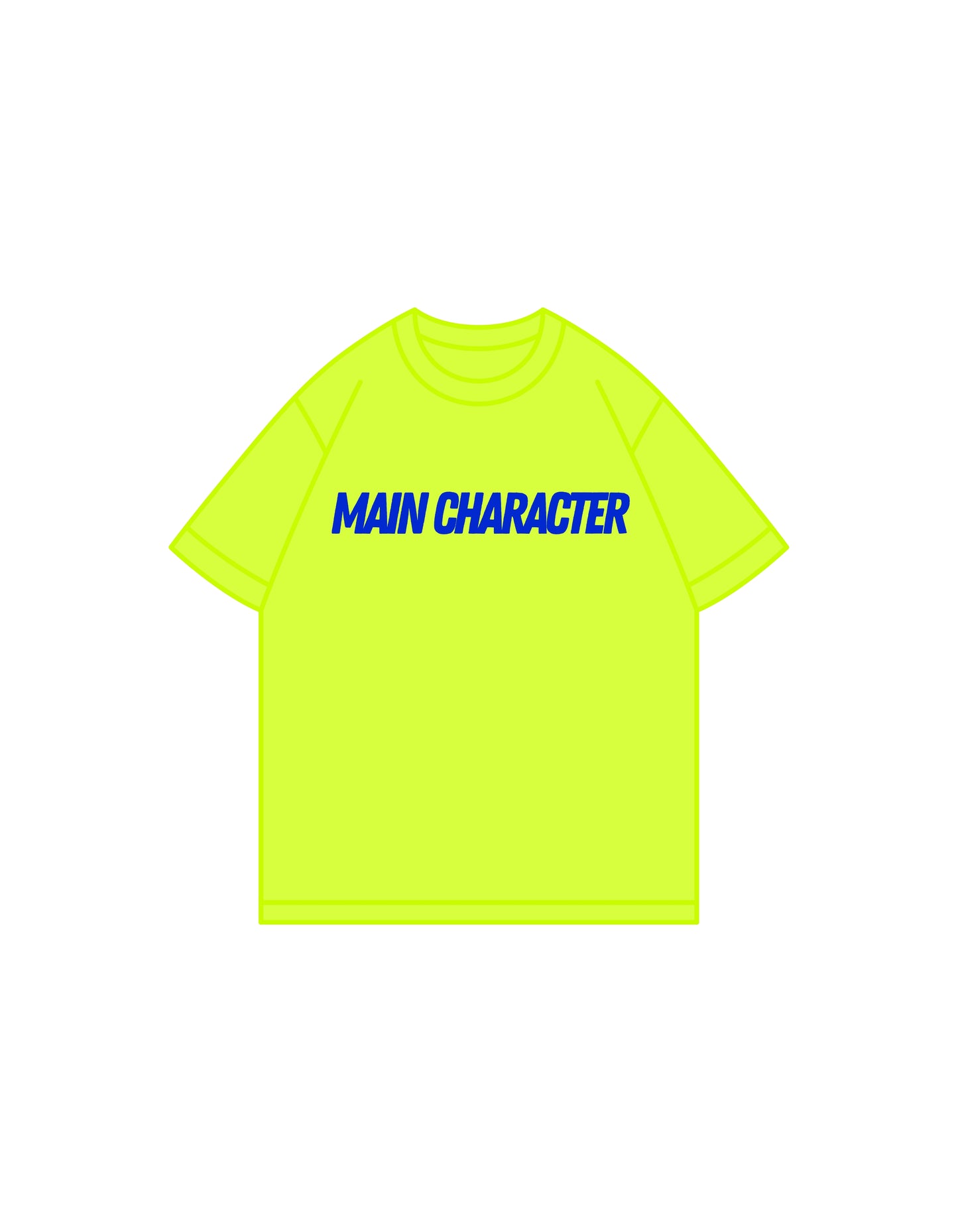 Main Character Tee – Kids Unisex Loose Fit | Light Green