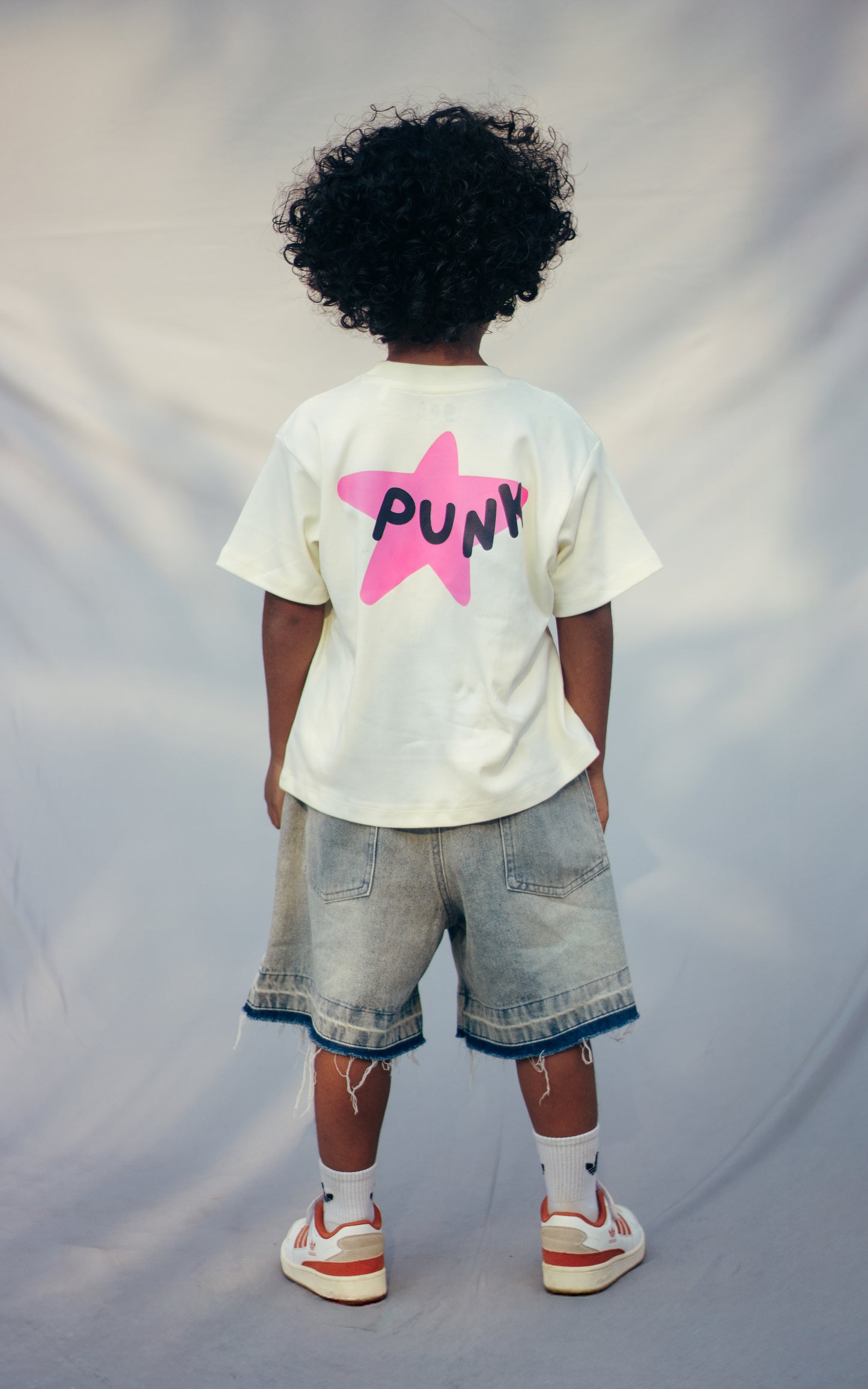 No Rules Punk Tee – Kids Unisex Loose Fit | Off White