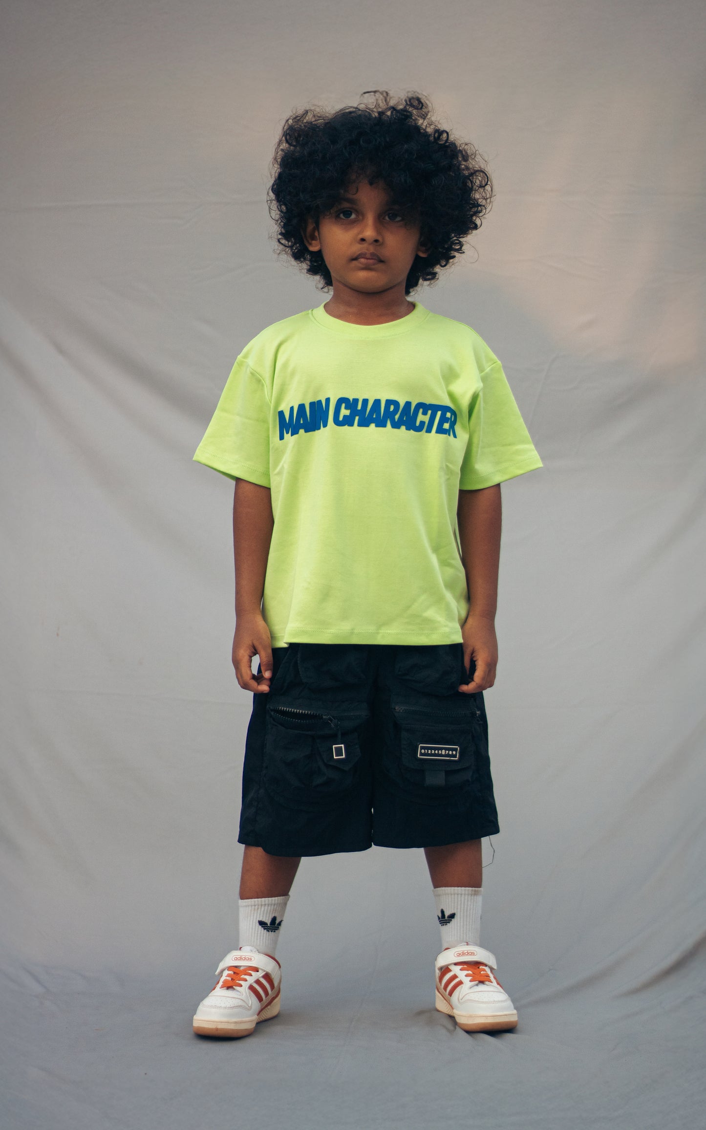 Main Character Tee – Kids Unisex Loose Fit | Light Green
