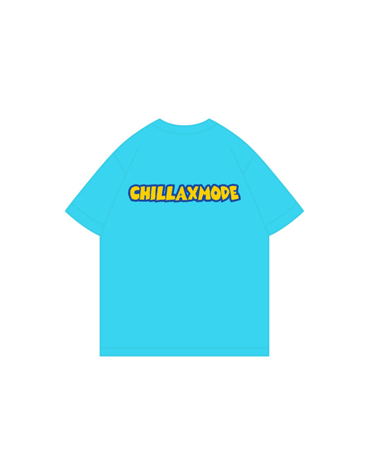Chillaxmode Tee – Kids Unisex Loose Fit | Blue